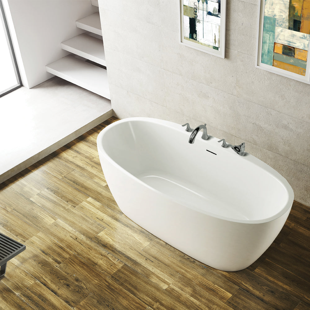 Vinnova, Everly 59" x 31.5" Soaking Bathtub