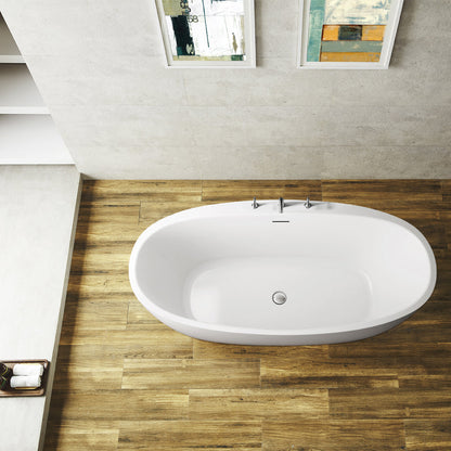 Vinnova, Everly 59" x 31.5" Soaking Bathtub