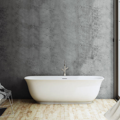 Vinnova, Orion 59" x 31.5" Soaking Bathtub
