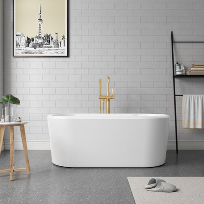 Vinnova, Caserta 59" x 27.6" Soaking Bathtub