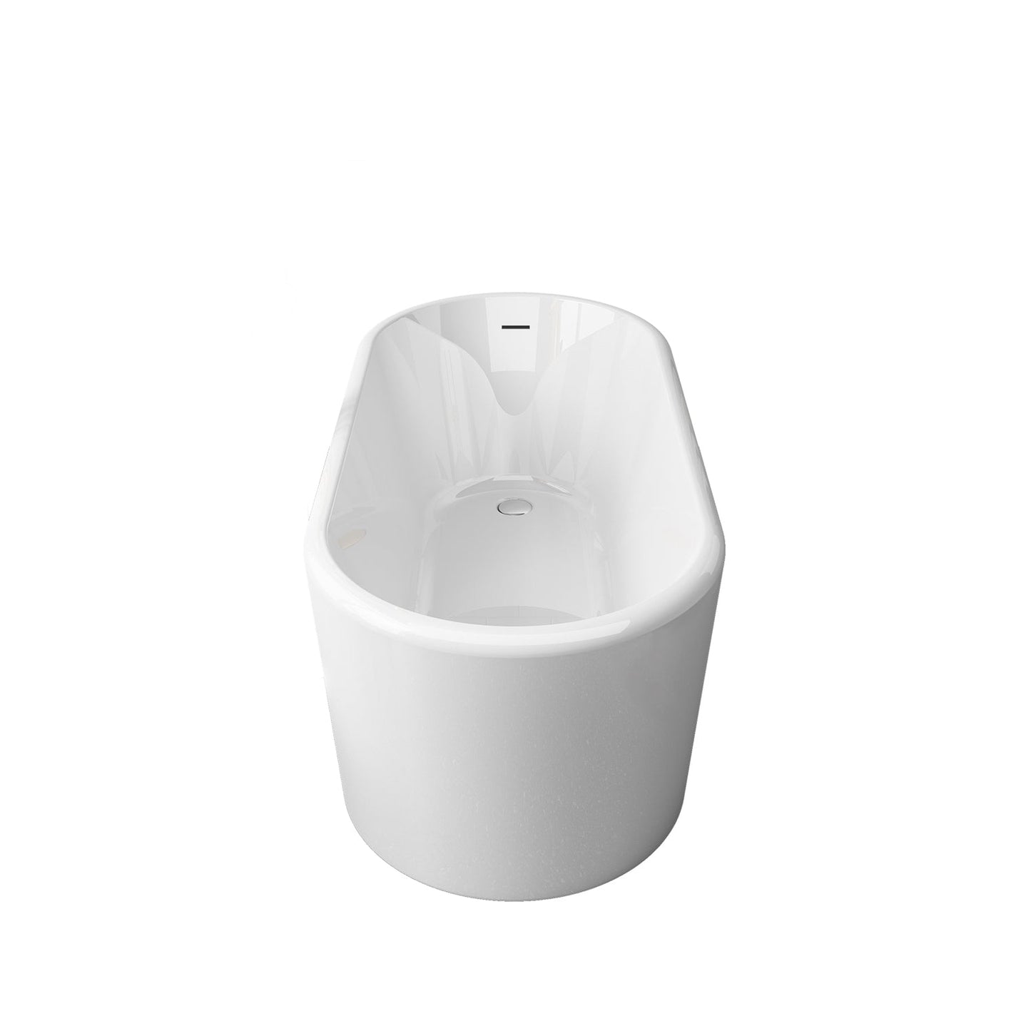 Vinnova, Caserta 59" x 27.6" Soaking Bathtub