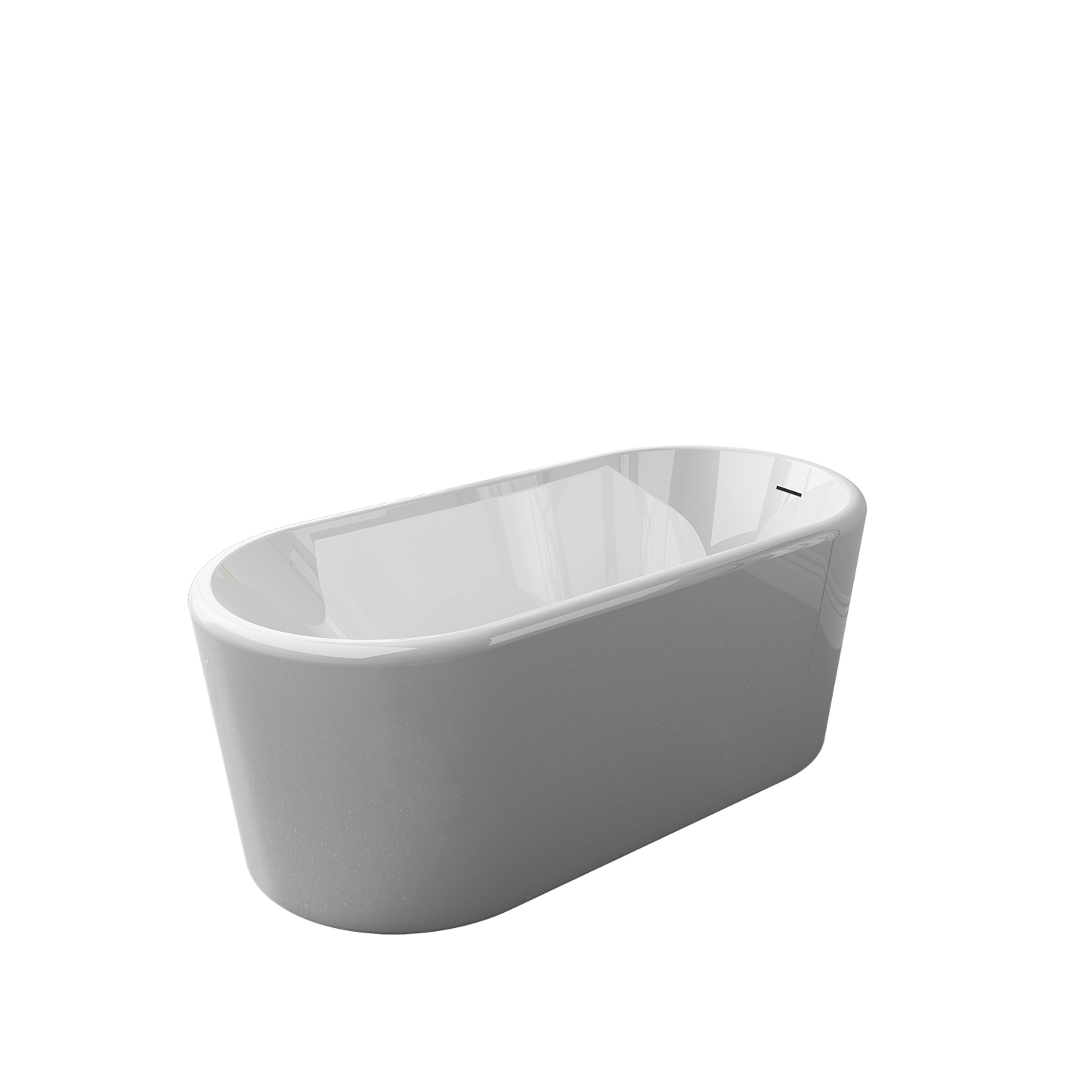 Vinnova, Caserta 59" x 27.6" Soaking Bathtub