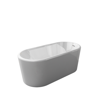 Vinnova, Caserta 59" x 27.6" Soaking Bathtub