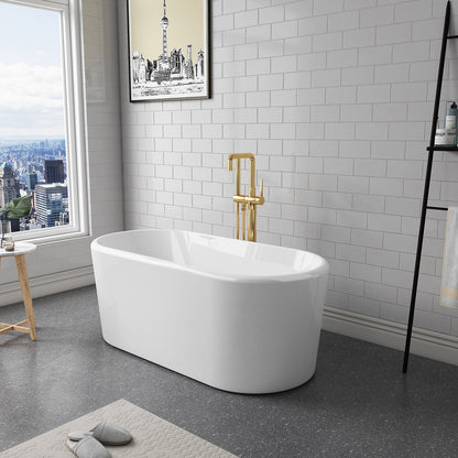 Vinnova, Caserta 59" x 27.6" Soaking Bathtub