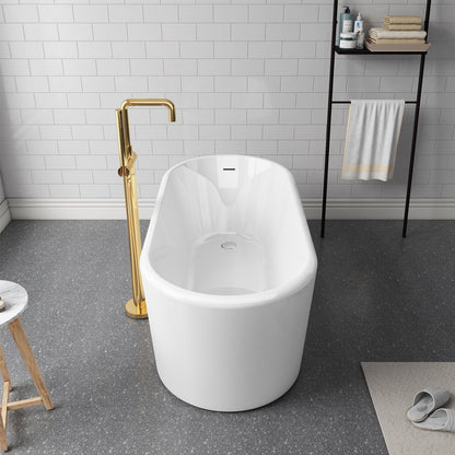 Vinnova, Caserta 59" x 27.6" Soaking Bathtub