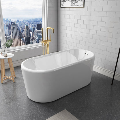 Vinnova, Caserta 59" x 27.6" Soaking Bathtub