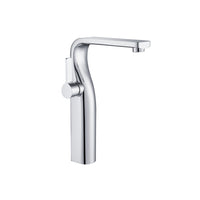 Modern single-hole vessel bathroom faucet with sleek design