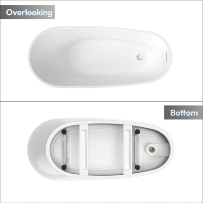 Vinnova, Lahore 59.1" x 29.1" Soaking Bathtub
