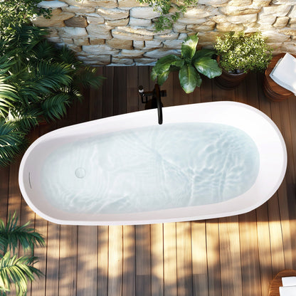 Vinnova, Lahore 59.1" x 29.1" Soaking Bathtub