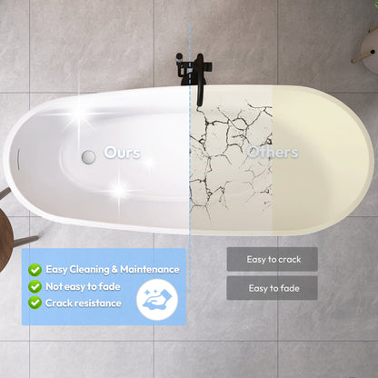Vinnova, Lahore 66.9" x 29.1" Soaking Bathtub