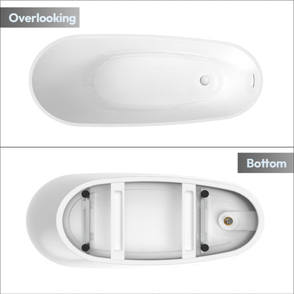 Vinnova, Lahore 66.9" x 29.1" Soaking Bathtub