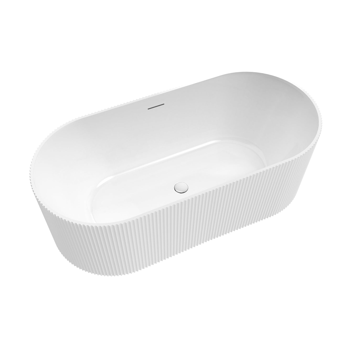 Vinnova, Linyi 59.1" x 31.5" Soaking Bathtub