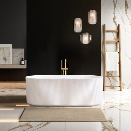 Vinnova, Linyi 59.1" x 31.5" Soaking Bathtub