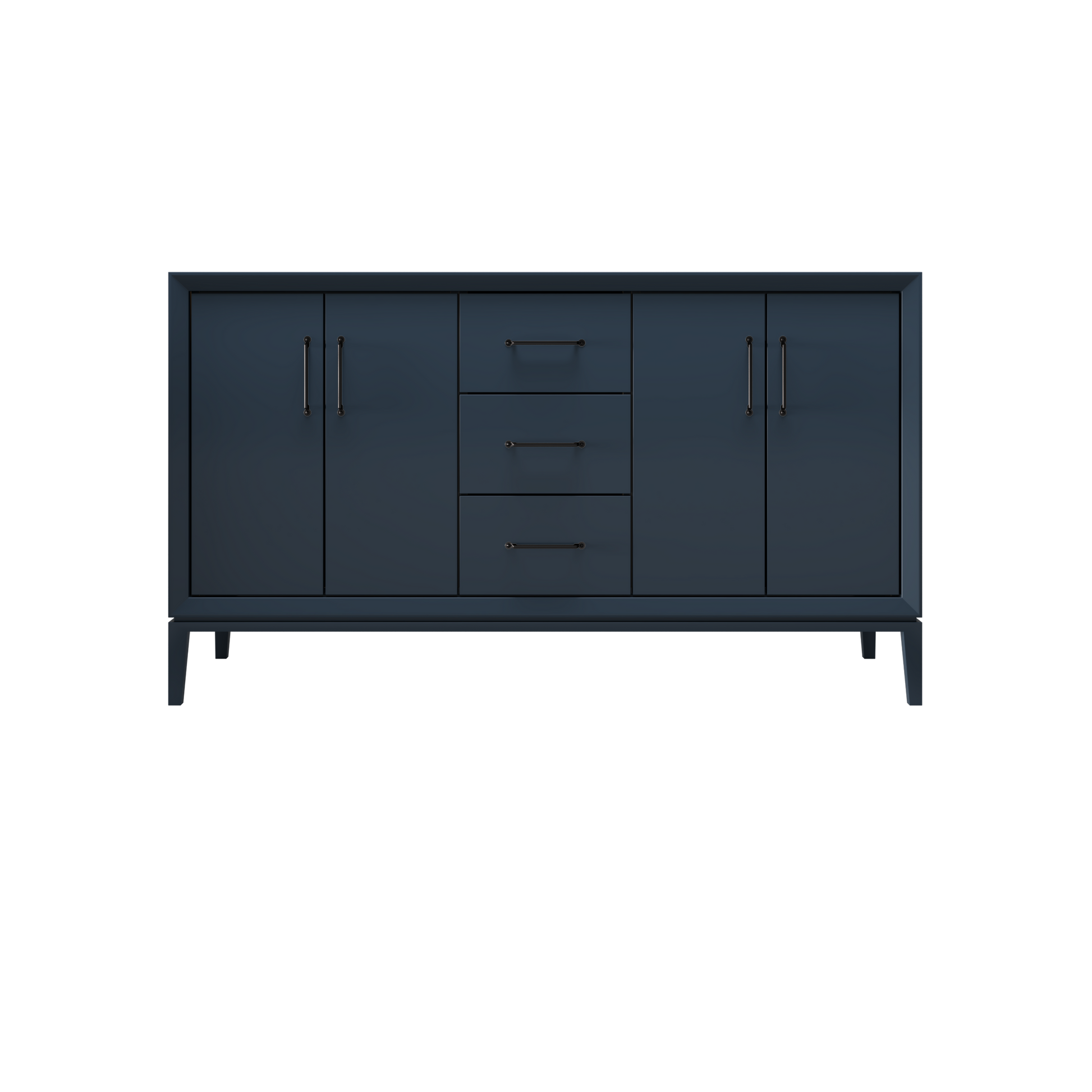 Hague Blue / 60" Wide / Matte Black