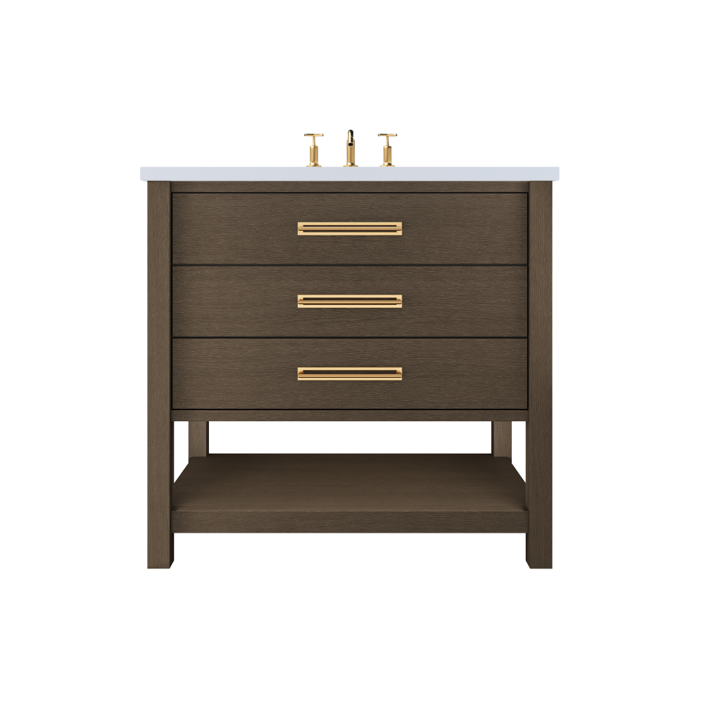 Vanderloc Kiawah Three-Drawer Single Sink 30" - Russet Shadow