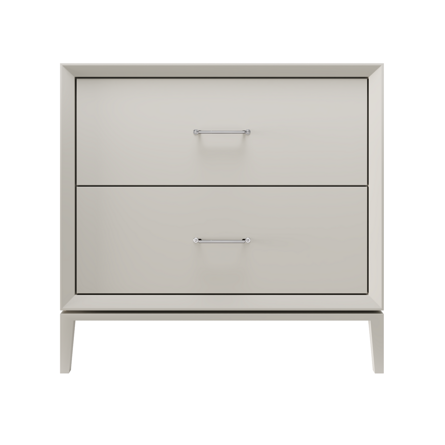 Alexandra 2-Drawer 36" Single Vanity - Vintage Taupe / Polished Chrome