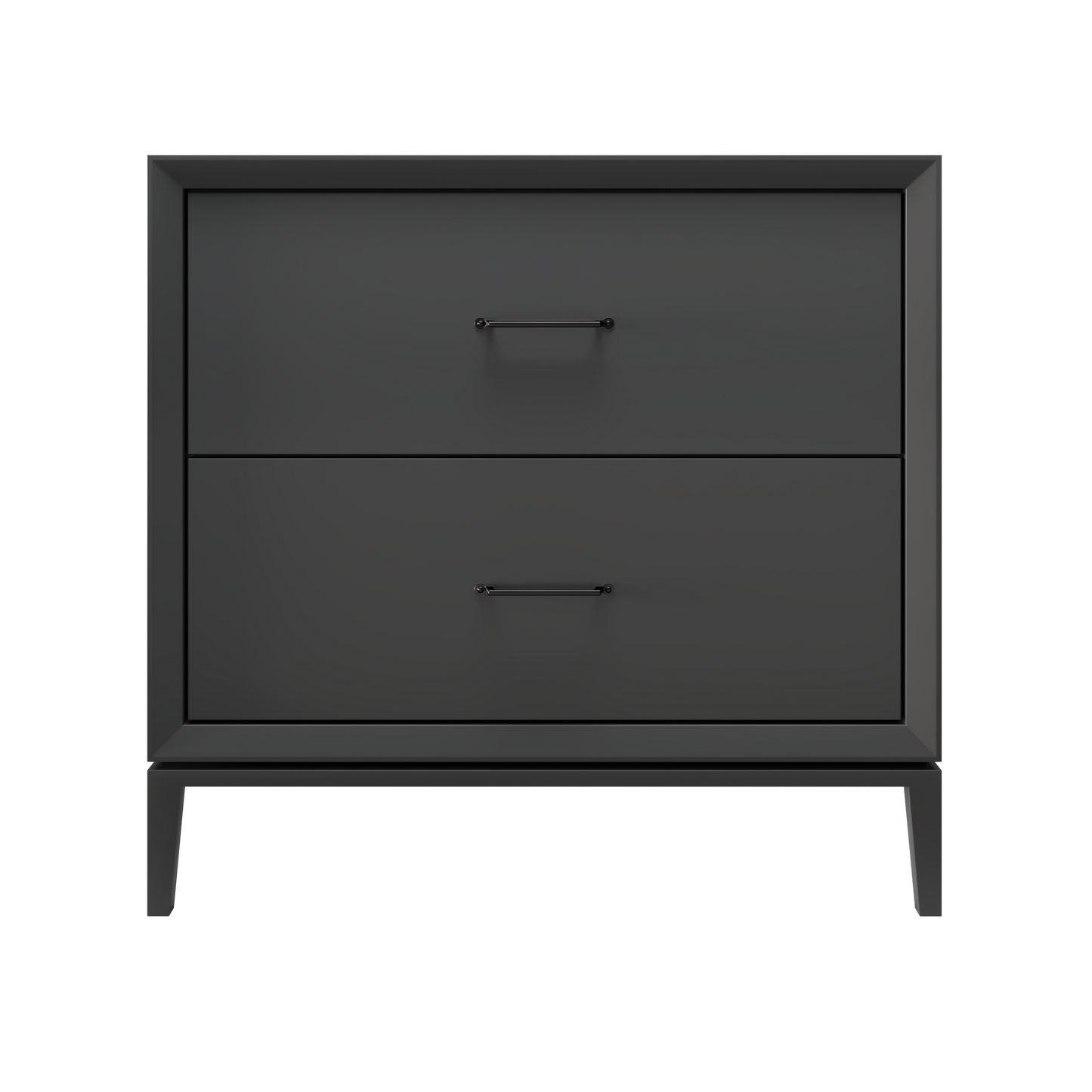 Alexandra 2-Drawer 36" Single Vanity - Off Black / Matte Black
