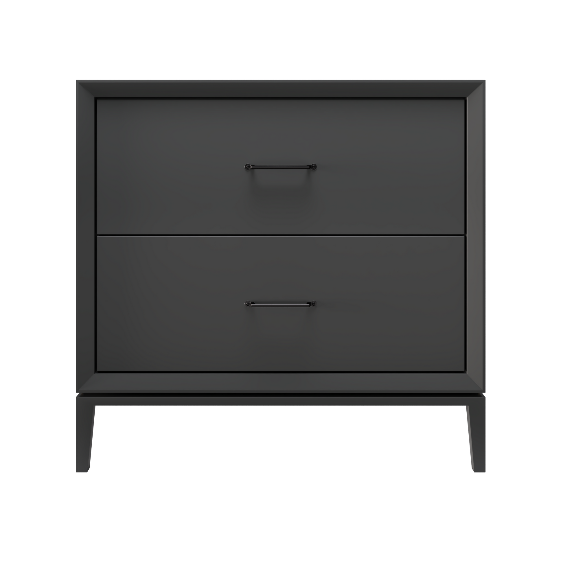 Alexandra 2-Drawer 36" Single Vanity - Off Black / Matte Black