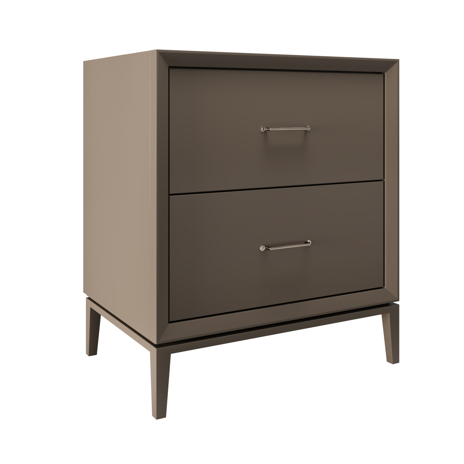 Alexandra 2-Drawer 30" Single Vanity - Truffle / Satin Nickel