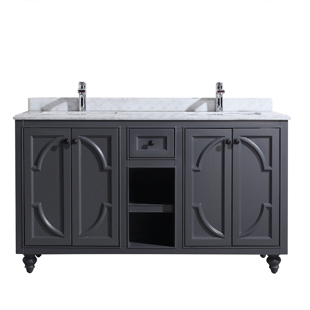 Laviva Odyssey 60.0 Maple Grey Bathroom Vanity with Quartz Countertop