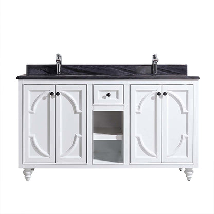 Laviva Odyssey 60 inch White Double Sink bathroom vanity