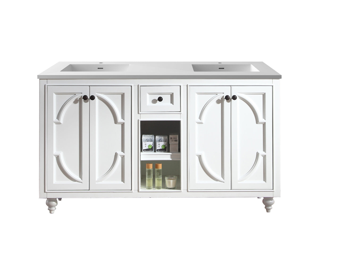 Laviva Odyssey 60.0 White Bathroom Vanity with Quartz Countertop