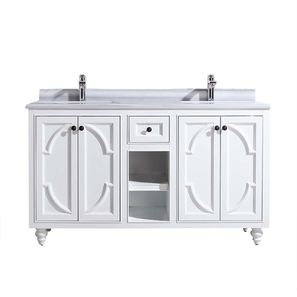 Laviva Odyssey 60.0 White Bathroom Vanity with Quartz Countertop