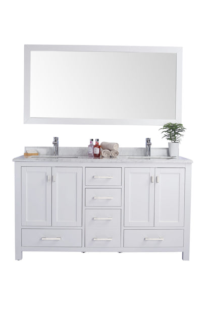 Laviva Wilson 60.0 White Bathroom Vanity with Quartz Countertop