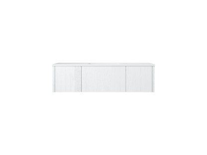 54" Laviva Legno vanity cabinet in Alabaster White — shown with a Matte White VIVA Stone countertop, which is sold separately and not included (cabinet only).