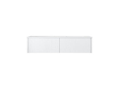 Laviva Legno 60 inch Alabaster White Double Sink bathroom vanity