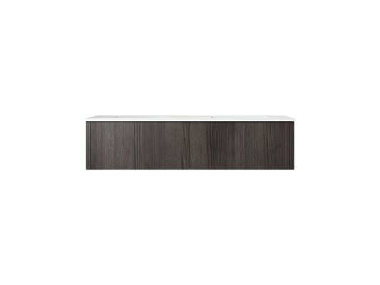 Laviva Legno 60 inch Carbon Oak Double Sink bathroom vanity