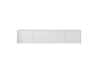 72" Laviva Legno vanity cabinet in Alabaster White Single Sink — shown with a Matte White VIVA Stone countertop, which is sold separately and not included (cabinet only).