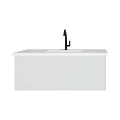 Laviva Vitri 42 inch Cloud White bathroom vanity