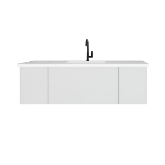 Laviva Vitri 54 inch Cloud White bathroom vanity