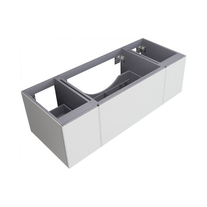 Laviva Vitri 54 inch Cloud White Wall Hung bathroom vanity cabinet