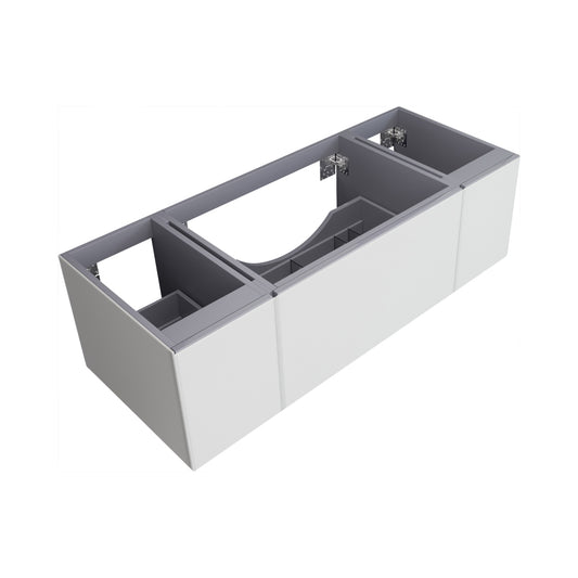 Laviva Vitri 54 inch Cloud White Wall Hung bathroom vanity cabinet