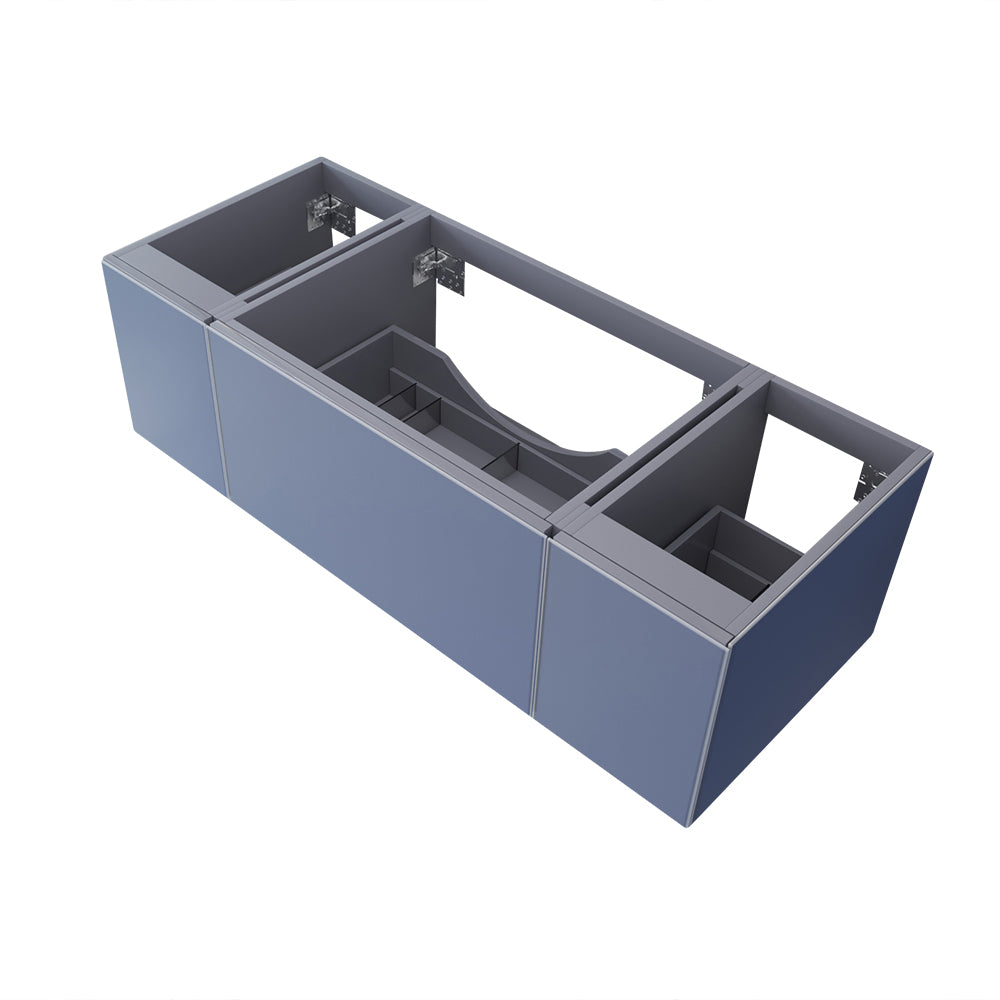 Laviva Vitri 54 inch Nautical Blue Wall Hung bathroom vanity cabinet