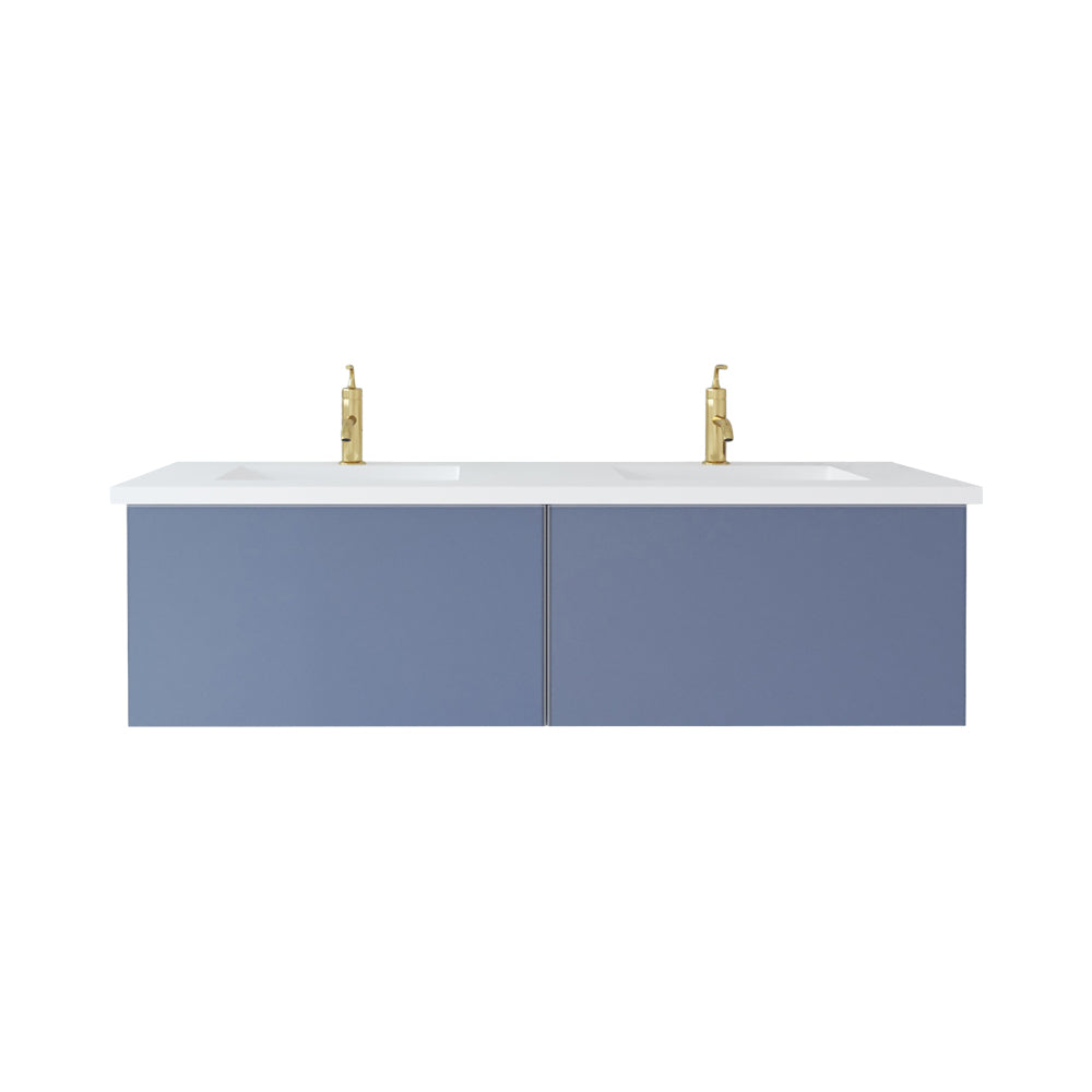 Laviva Vitri 60 inch Nautical Blue Double Sink bathroom vanity