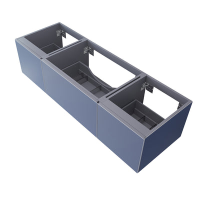 Laviva Vitri 66 inch Nautical Blue Single Sink Wall Hung bathroom vanity cabinet