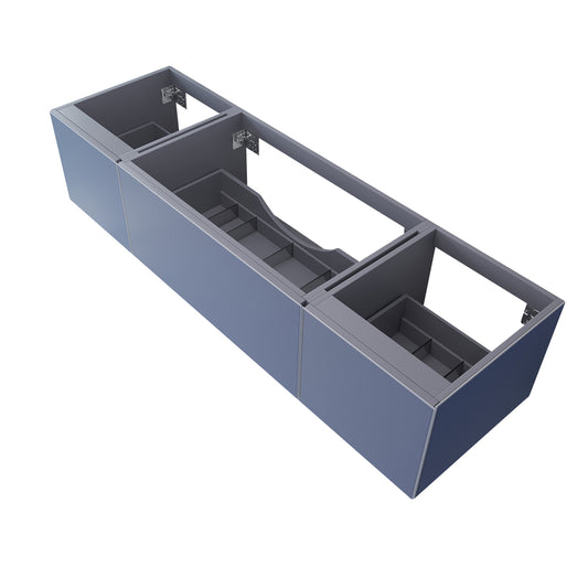 Laviva Vitri 72 inch Nautical Blue Single Sink Wall Hung bathroom vanity cabinet
