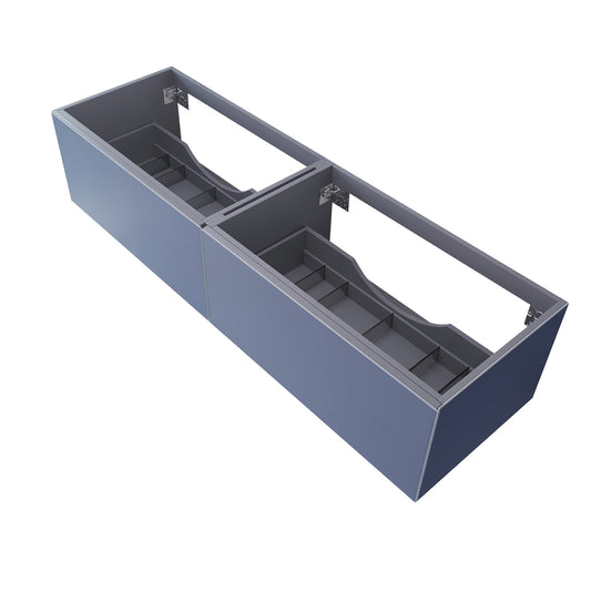 Laviva Vitri 72 inch Nautical Blue Double Sink Wall Hung bathroom vanity cabinet