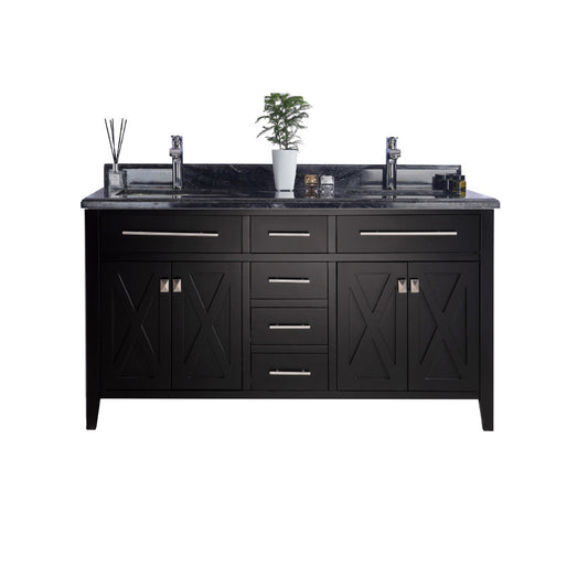 Laviva Wimbledon 60 inch Espresso Double Sink bathroom vanity