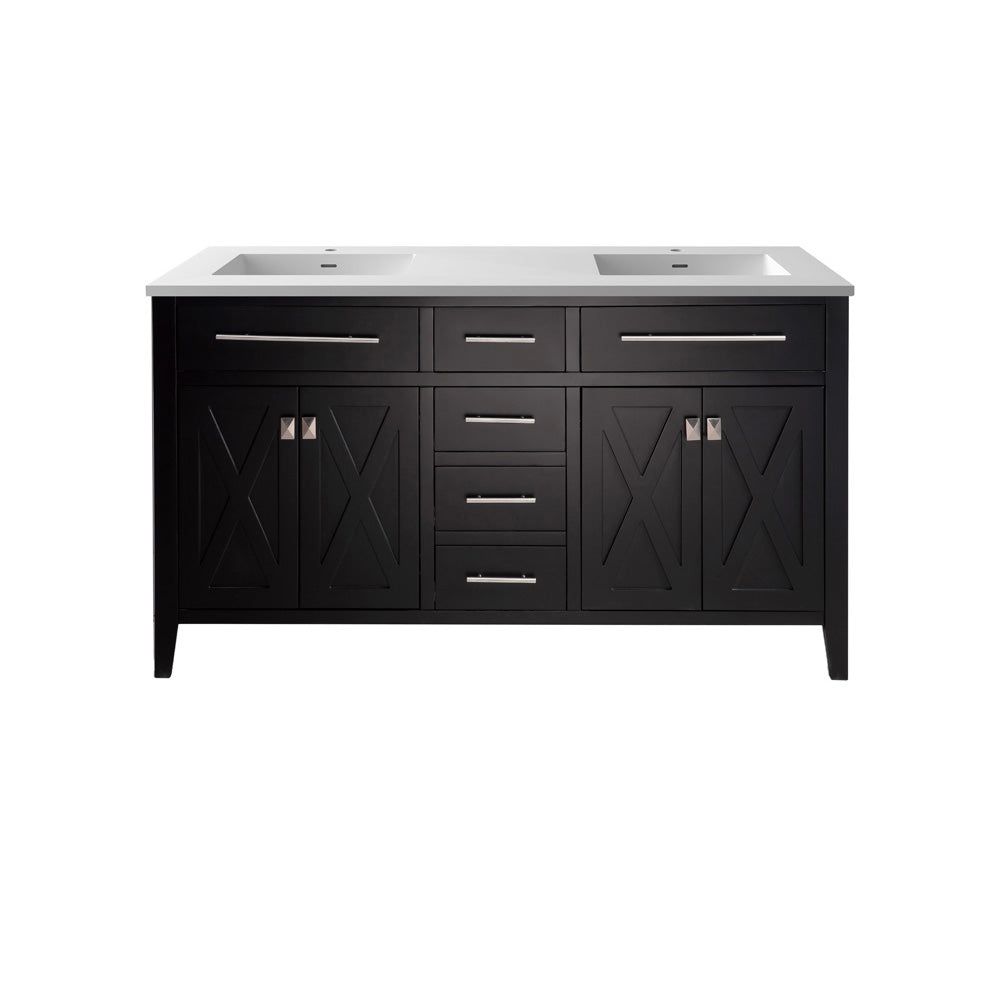 Laviva Wimbledon 60.0 Espresso Bathroom Vanity with Quartz Countertop
