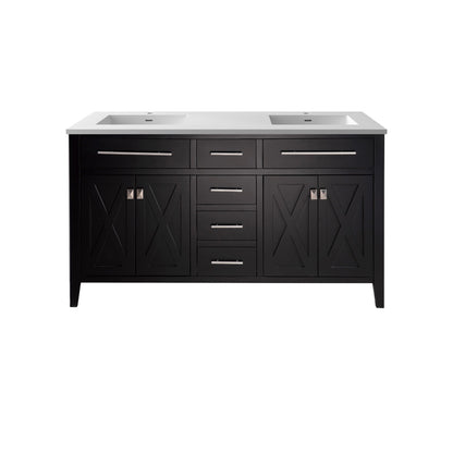 Laviva Wimbledon 60.0 Espresso Bathroom Vanity with Quartz Countertop