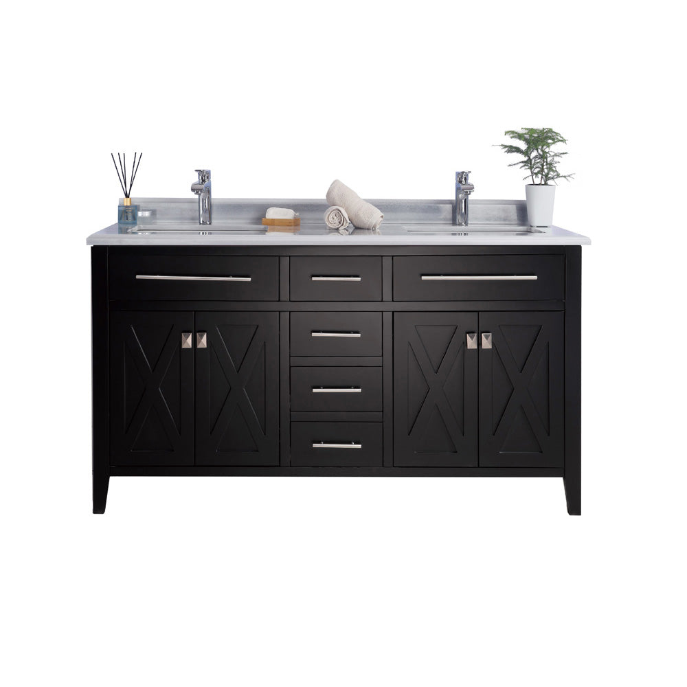 Laviva Wimbledon 60.0 Espresso Bathroom Vanity with Quartz Countertop