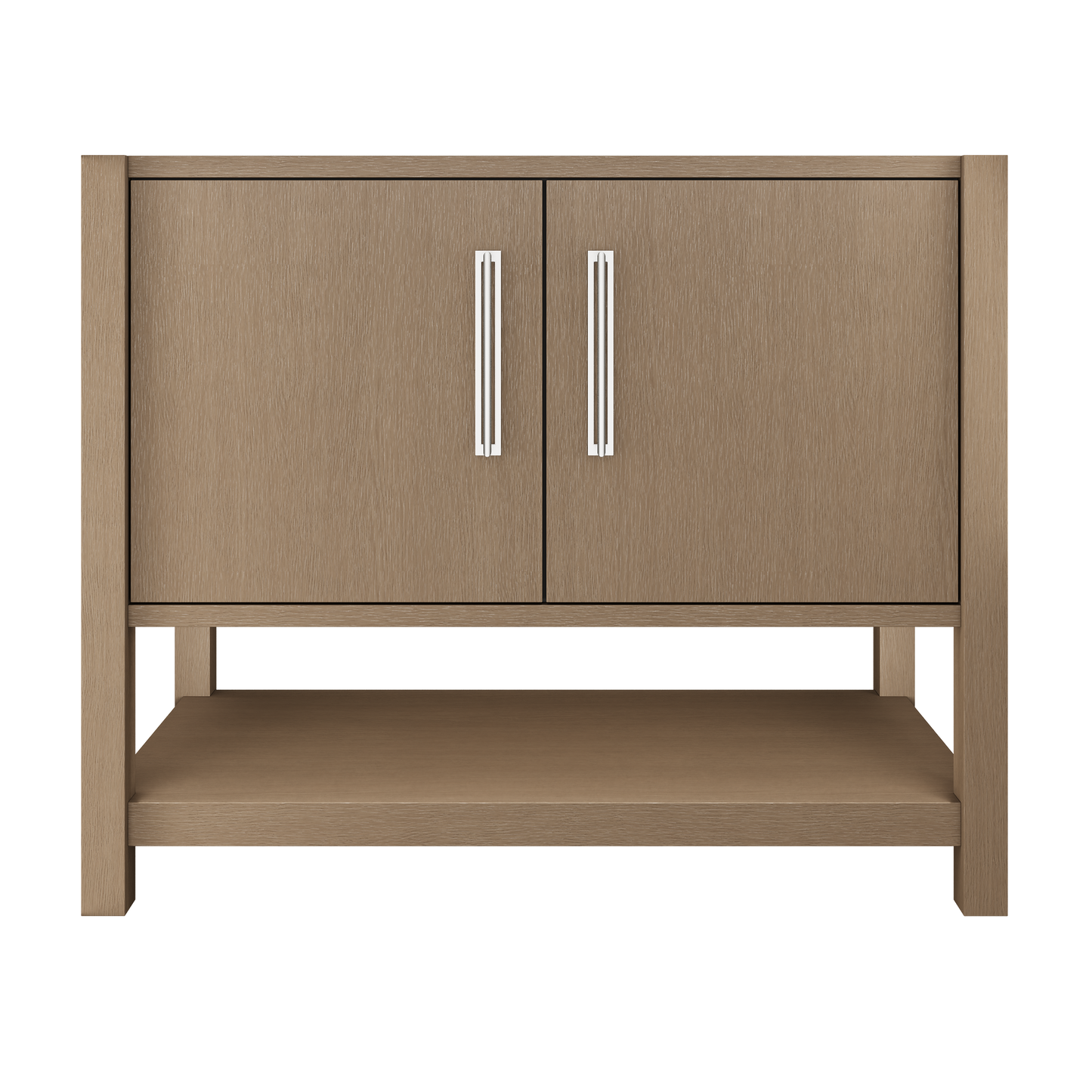 kiawah-single-bath-vanity-42in Smoked Modern Polished Chrome
