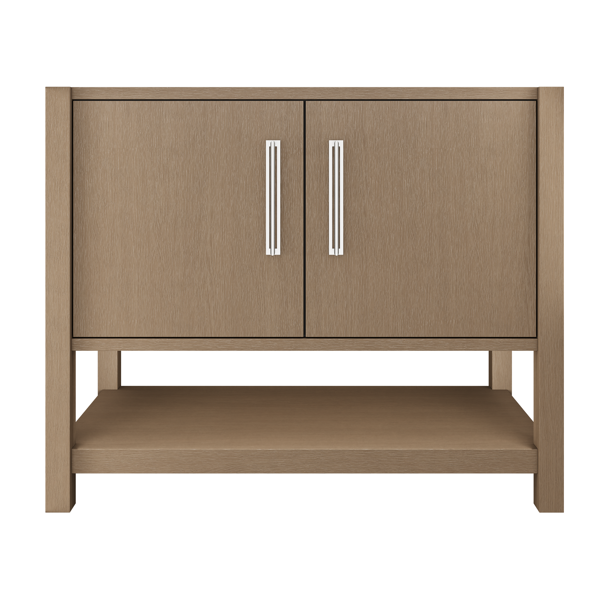 kiawah-single-bath-vanity-42in Smoked Modern Polished Chrome