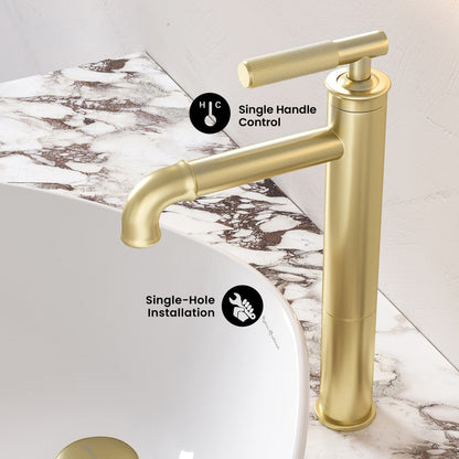 Swiss Madison Avallon single hole bathroom faucet, detail 3