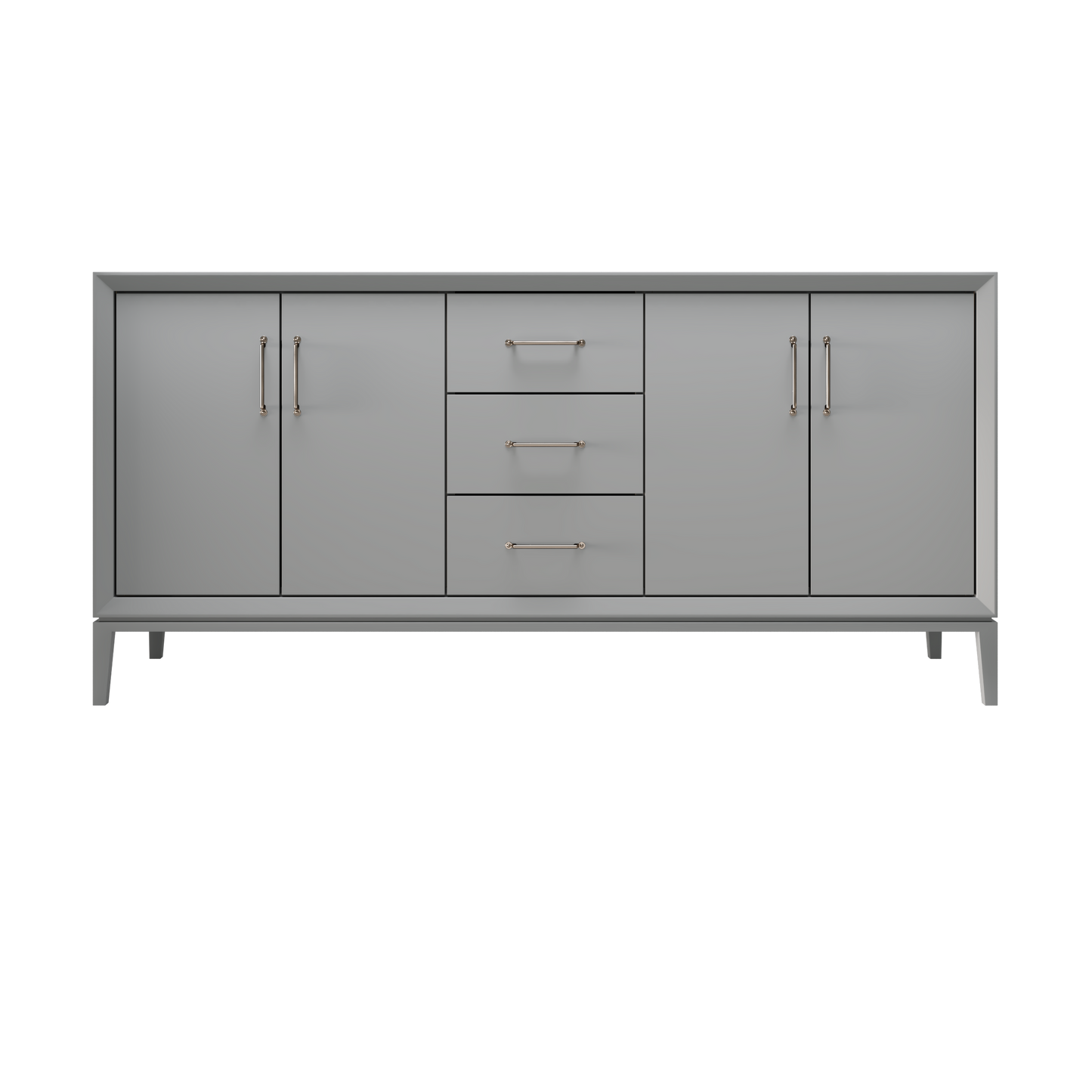Platinum Gray / 72" Wide / Satin Nickel