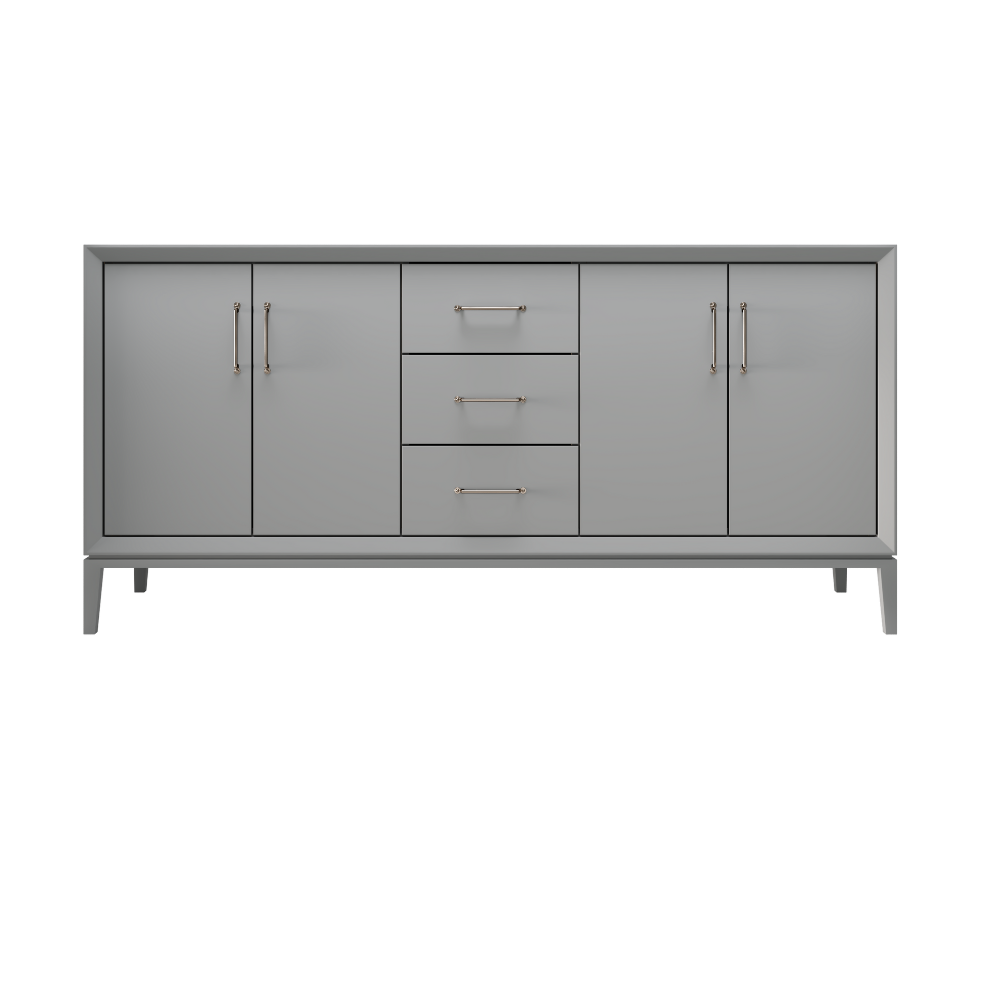 Platinum Gray / 72" Wide / Satin Nickel